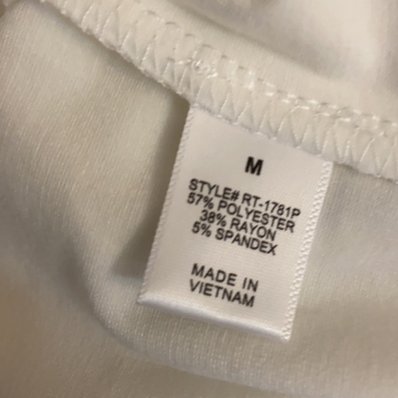 NeW Zenana Premium Ivory butter Soft Lattice Sleeves Blouse - Picture 5 of 5